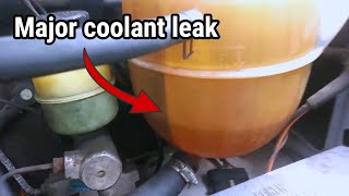 Sports Performance The Ford E250 has a major coolant leak!