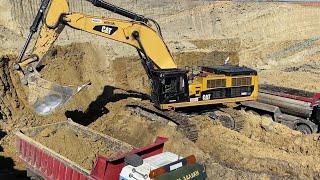 Caterpillar 390D Excavator Loading Mercedes & MAN Trucks - Interkat SA