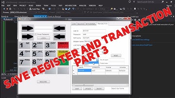 VB NET ATM System Save Register and Transaction Part 3