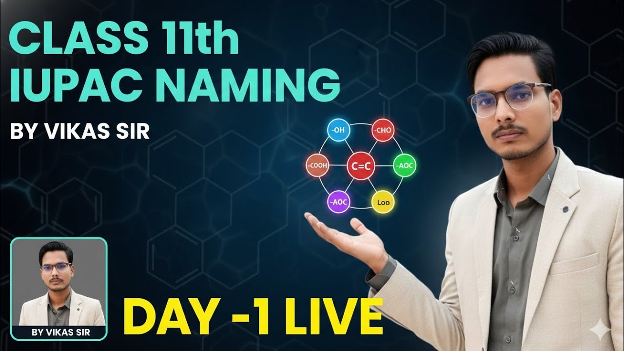 IUPAC NAMING DAY 1 INTRODUCTION BY VIKAS SIR