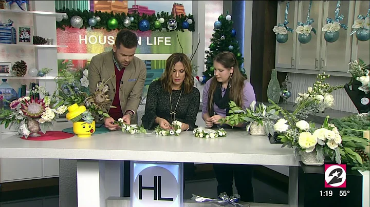 Courtney Zavala and Derrick Shore create floral ar...