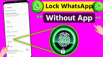 How To Lock Whatsapp Without App ll Whatsapp Fingerprint Lock 2025 ll Whatsapp Lock Without App 2025