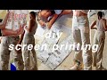 $10 diy printed jeans | no sew thrift flip