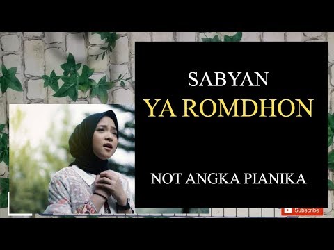 ya-romdhon---sabyan-not-angka-pianika