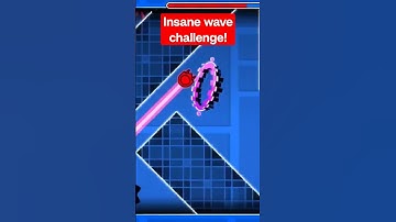 Insane wave challenge! #geometrydash #gaming #gd #challenge #shorts #music #demon #games #robtop