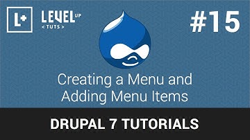 Drupal Tutorials  #15 - Creating a Menu and Adding Menu Items