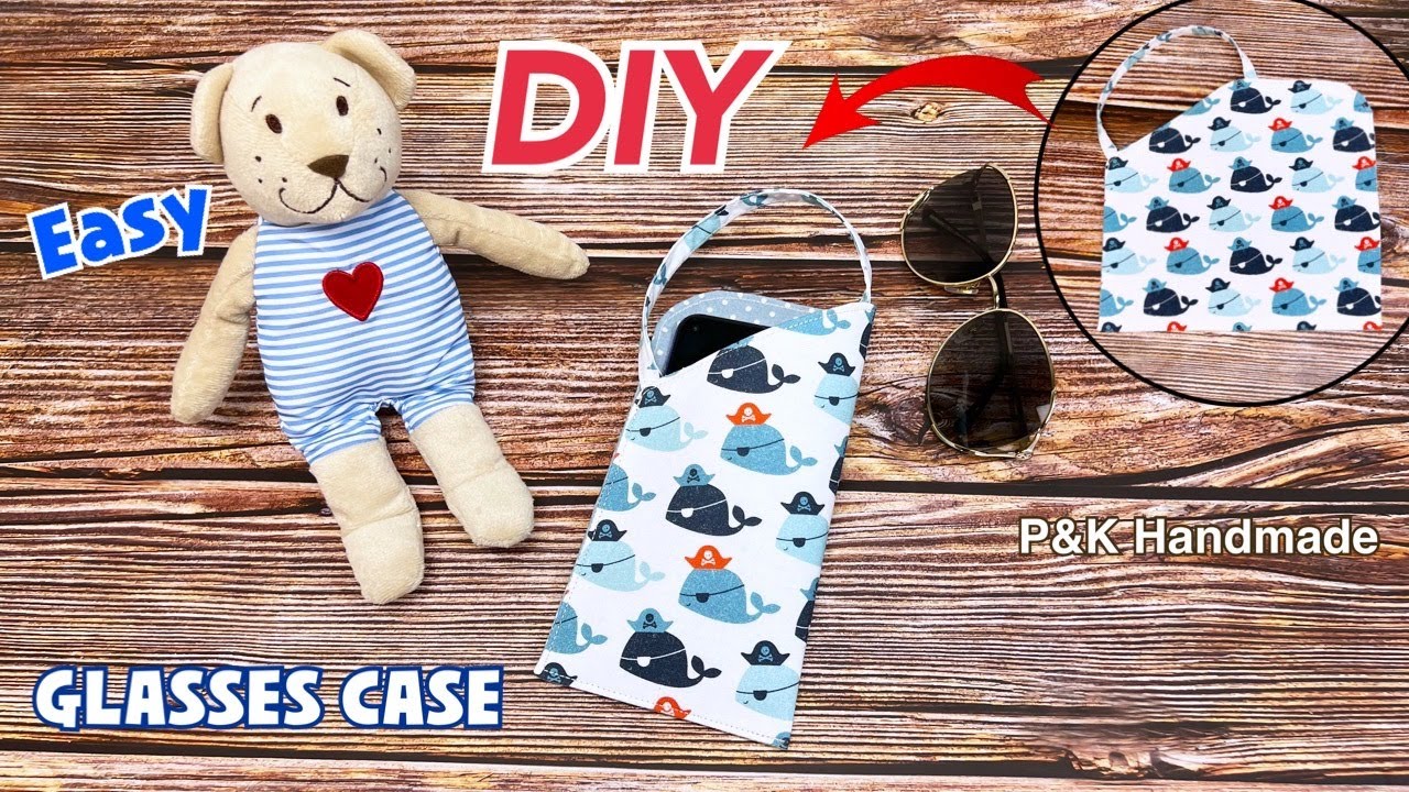 Easy 😎Diy Cute Glasses Case Sewing Tutorial How to Make Fabric
