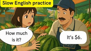 100% Useful English Phrasessimple English Conversation At The Market With Subtitles