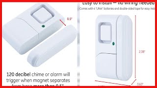GE Personal Security Window and Door Alarm, 4 Pack, DIY Protection, Burglar Alert, Wireless, Chime
