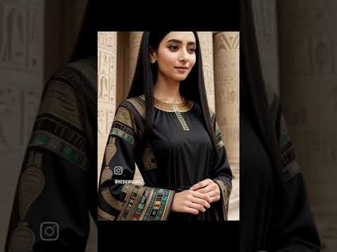 عبايات و فساتين بتصميمات فرعونيه مصر  