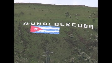 Biggest Cuban flag in the world unfurled on West Belfast