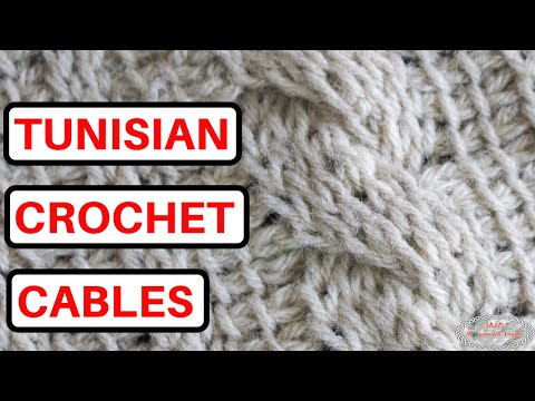 How to CROCHET TUNISIAN CABLES Easily