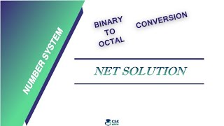Binary to Octal Conversion | Number System