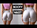 Get ROUND BOOTY, HIPS &amp; SNATCHED WAIST! Hourglass Figure Workout - No Equipment, At Home