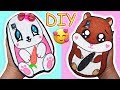 🐹 Tutorial 2 en 1: Fundas Caseras DIY para el Móvil de Conejita y Hamster Kawaii/Cute 🐰