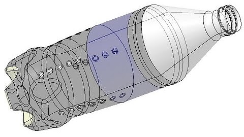 catia surface design of THUMS UP BOTTLE,DRAWING IS AT 14:40 MINUTES OF VIDEO