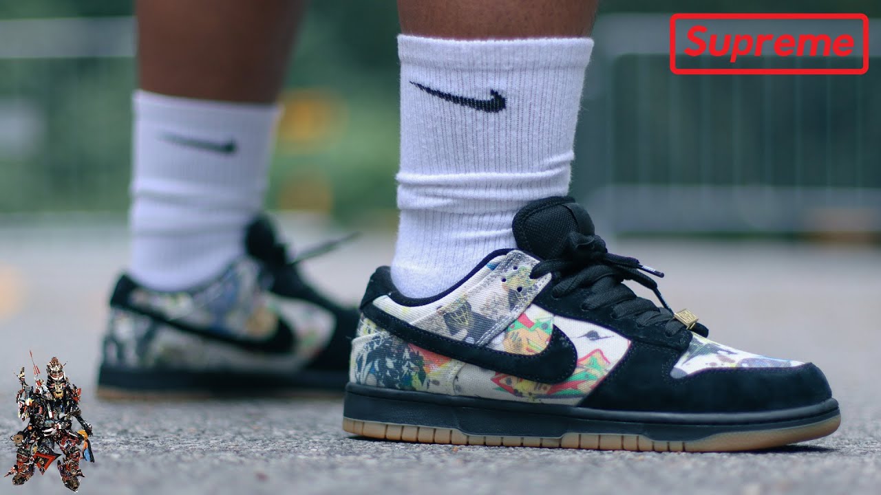 SUPREME x NIKE SB DUNK LOW "RAMMELLZEE" | REVIEW, SIZING, & ON-FOOT