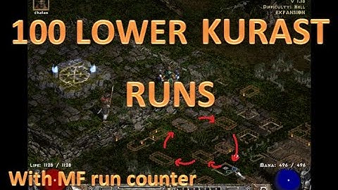 100 Lower Kurast runs with MF run counter feat. GG anni!