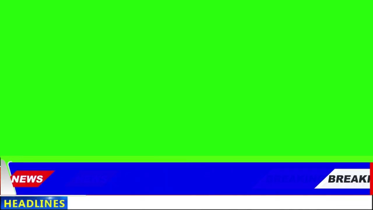 Breaking News Lowerthird | Modern Green Screen Video