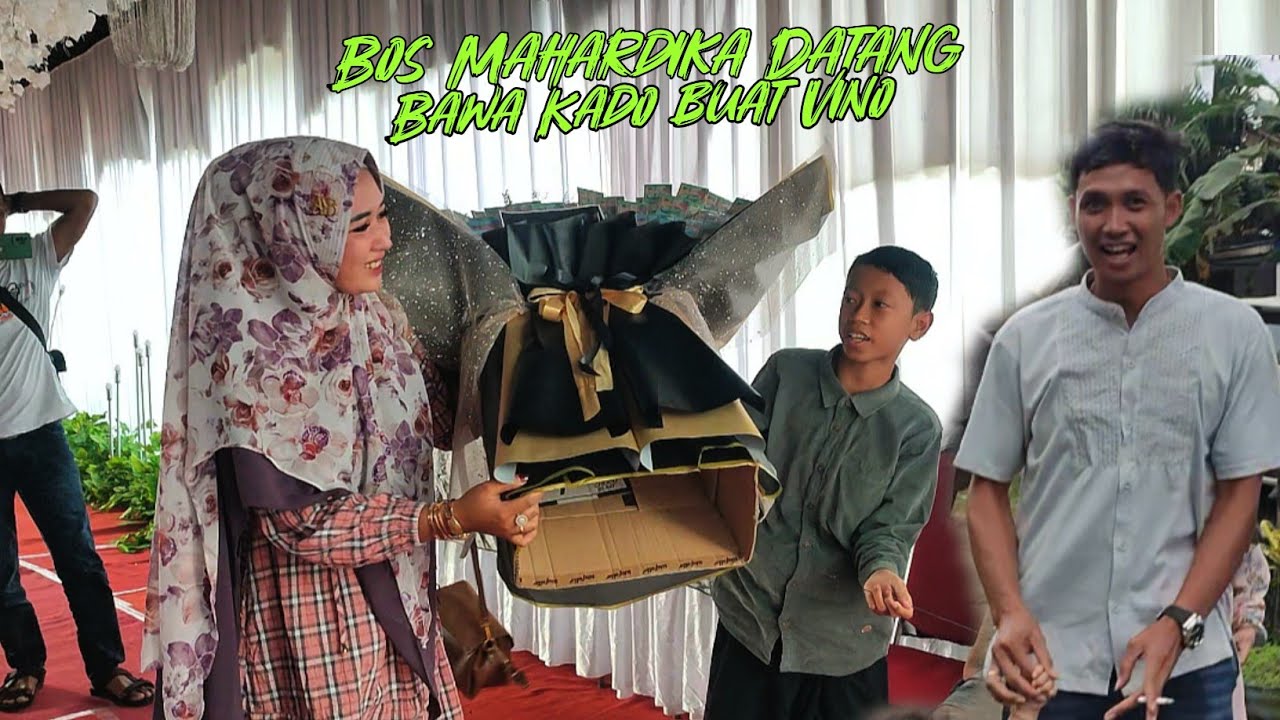 Detik-detik Bos Mahardika Datang bersama keluarga🔥Vino Langsung Dapat Kado