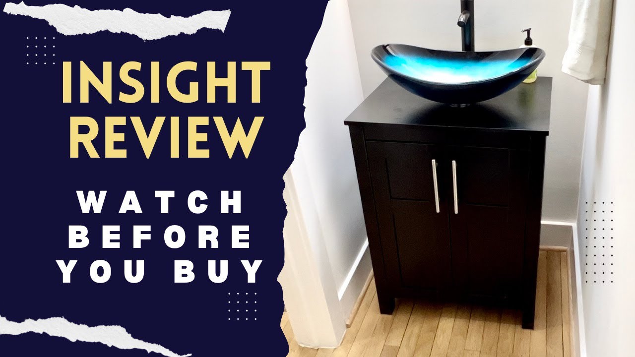 Best Vanity Set on Amazon - Puluomis 24 Inch Traditional Bathroom Vanity Set in Black Finish