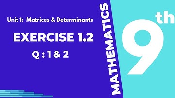 Exercise 1.2 ,  Q 1 & 2  || Class 9th - Mathematics