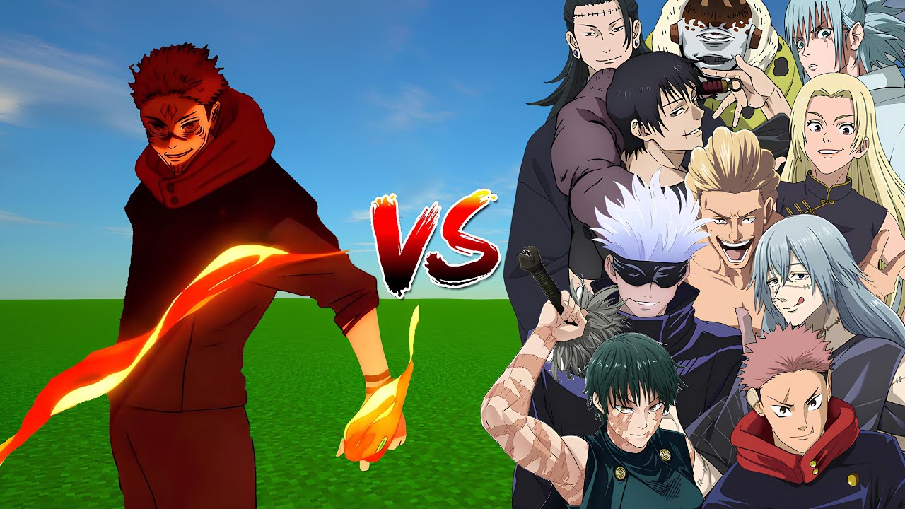 Sukuna - No domain expansion Vs Strongest Jujutsu Kaisen Characters
