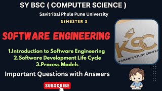 Sy BCS || Sem 3 || Software Engineering || First Three Chapters || Important Questions with Answers