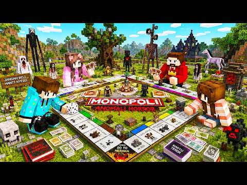 AKU DITANTANG TEGUH SUGIANTO DAN ISTRINYA UTK MAIN MINECRAFT MONOPOLI RAKSASA TAPI ANOMALI HORROR !!
