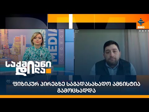 ფიზიკურ პირებზე საგადასახადო ამნისტია გამოცხადდა