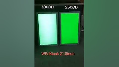 Touch screen monitor brightness contrast