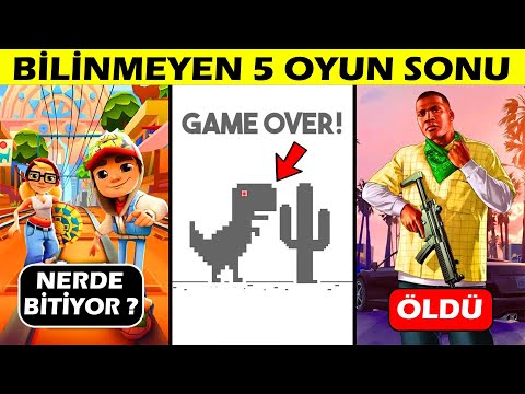 OYUN SONLARI ! Kimsenin Görmediği 5 Oyun Sonu NASIL YANİ !! 😱