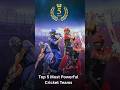 Top 5 Most Powerful Cricket Teams #cricket #cricketlover #cricketshorts #powerful #player #team