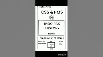 How to prepare  Indo Pak history for CSS and PMS|notes for CSS and PMS preparation