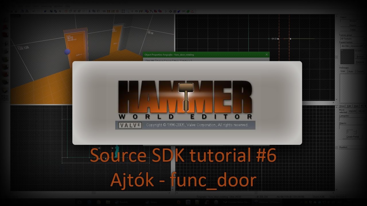 Source SDK - Magyar Hammer tutorial #06 - Ajtók | func_door - YouTube