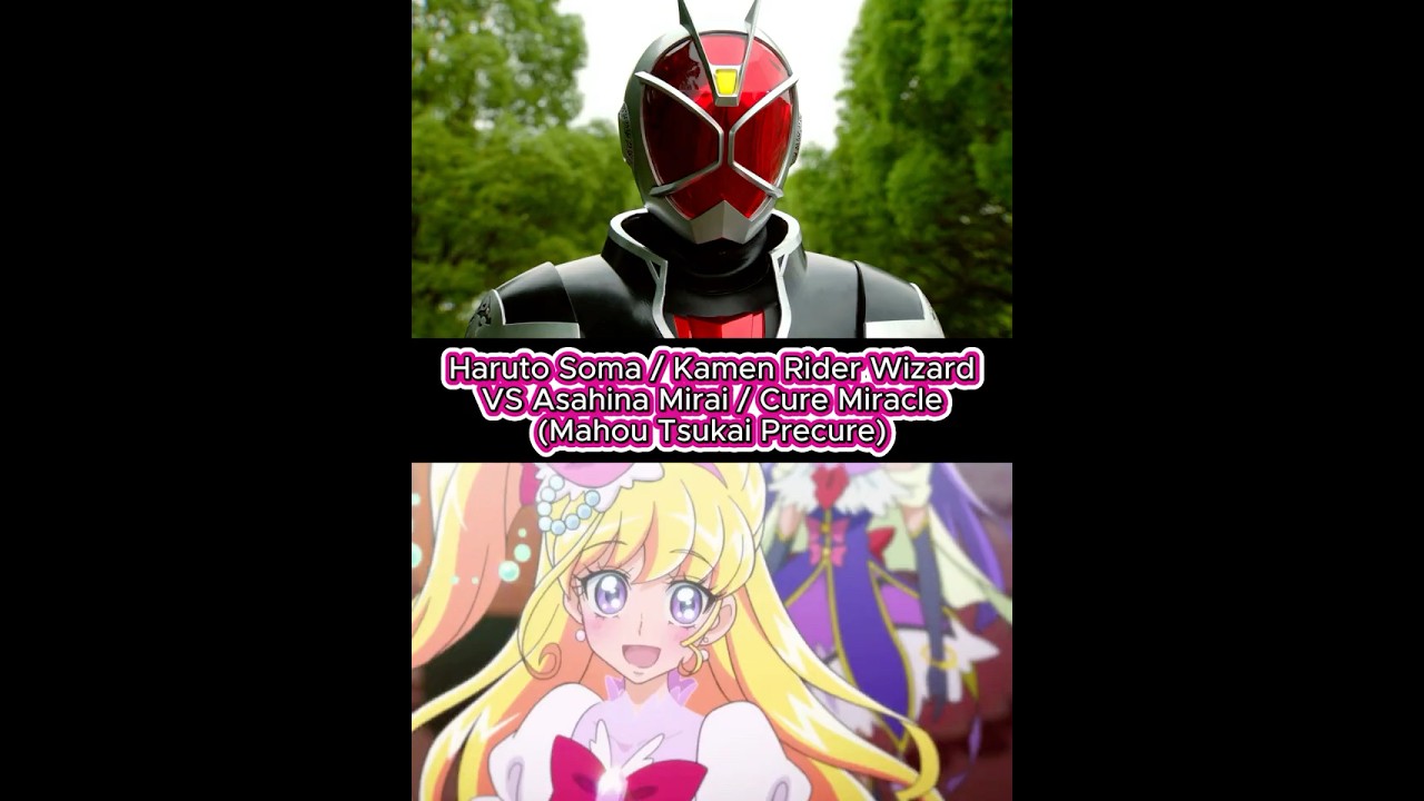 Kamen Rider Wizard VS Cure Miracle (Mahou Tsukai Precure)/ Open Collab For Celebration 600 Subs!🥳🎉