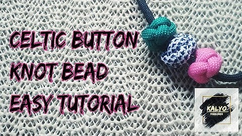 How to make a Celtic Button Knot Bead - Easy Tutorial | KALYO Paracord