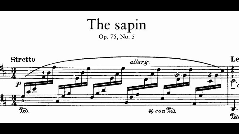 Jean Sibelius - The Sapin Op.75-5(Audio + Sheet Music)