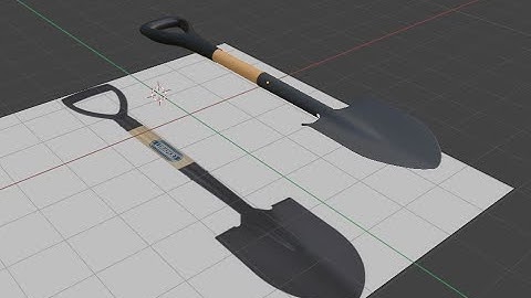 blender beginners tutorial | shovel modelling in blender | 3D modelling in blender | exercise