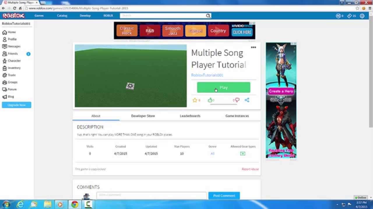 Roblox How To Add Multiple Sounds To Your Placesgames - how to add multiple songs on roblox