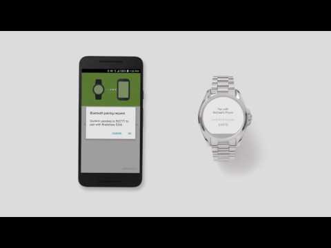 Michael Kors Smartwatch - How To Setup Android