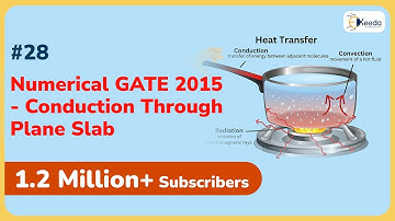 Numerical GATE 2015: Conduction through Plane Slab | Conduction | GATE ME Heat Transfer
