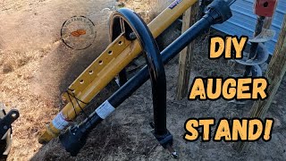 DIY 3 point post hole auger stand #diy #farming