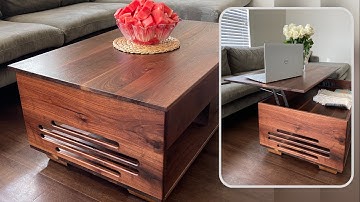Modern Walnut Coffee Table  |   Solid Wood Furniture Build