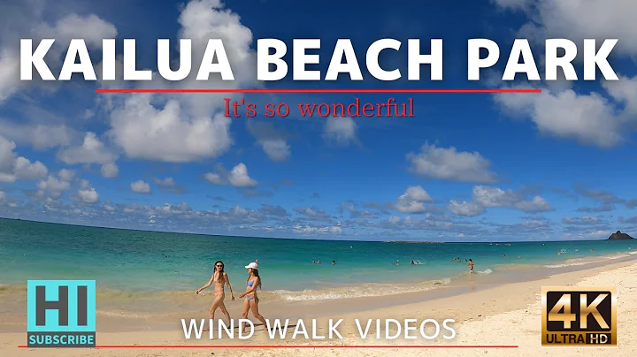 HAWAII [4K] Kailua Beach Park - It's so wonderful -