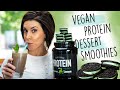 3 Easy VEGAN Protein Dessert Smoothies (PLUS GIVEAWAY)