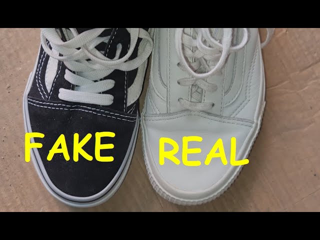 Vans real vs fake. How to spot fake old skool shoes - YouTube