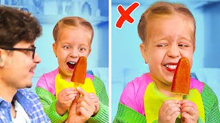 MOM and DAD VS Their KIDS ‍ ‍ Easy and Genius Parenting Hacks