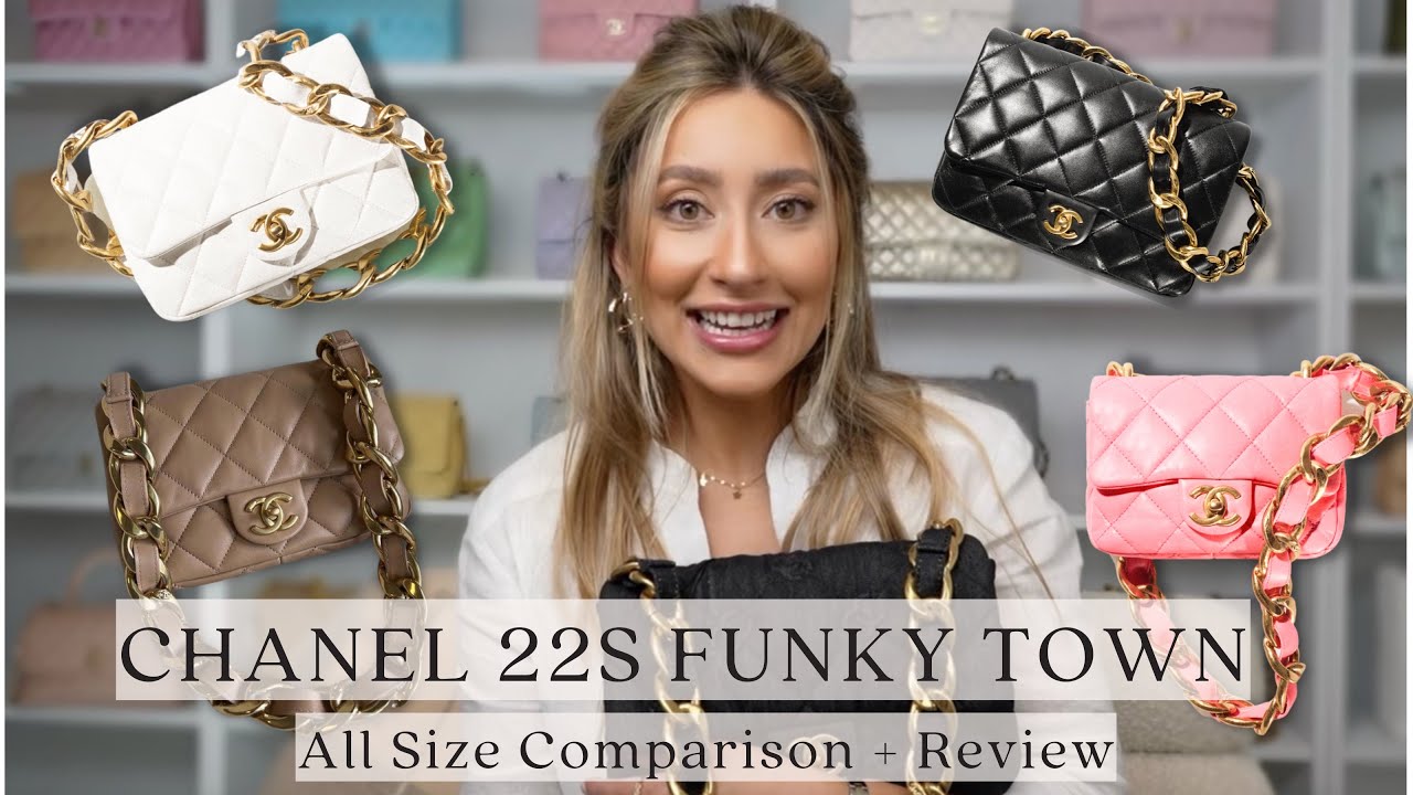 CHANEL 22S FUNKY TOWN FLAP | Live Size Comparison + All You Need To Know -  YouTube