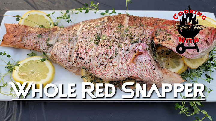 Grilled Red Snapper with the Whole Red Snapper Recipe (Pit Boss Lexington 540)